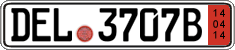 German license plate, Export transit plates