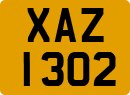 License plate of the United Kingdom, Northern Ireland (1966)