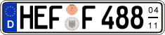 German license plate, Seasonal plates