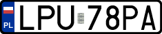 License plates of Poland, Regular car plates
