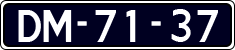 License plate of the Netherlands, Imported oldtimers (cars)