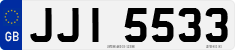 License plate of the United Kingdom, Northern Ireland (1966)