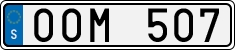 License plate of Sweden, Regular plates