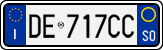 License plate of Italy, Cars (1994 year series)