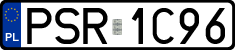 License plates of Poland, Regular car plates