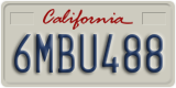California, Passenger Car (1ABC234)