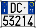 License plate of Italy, Motorcycles (1994 year series)