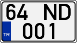 License plate of Turkey, Regular plates