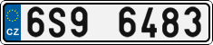 License plate of the Czech Republic, Cars (2001)
