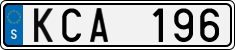 License plate of Sweden, Regular plates