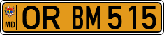 License plate of Moldova, Public transport (1992)