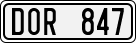 License plate of Sweden, Regular plates