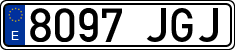 License plates of Spain, Ordinary (2000)