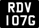 License plate of the United Kingdom, 1963 year system
