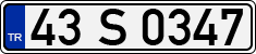 License plate of Turkey, Regular plates