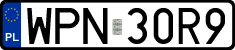 License plates of Poland, Regular car plates