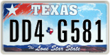 Texas, Regular plates (2009) (АB1-C234)