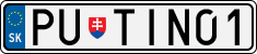 License plate of Slovakia, Vanity Plates