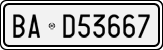 License plate of Italy, Cars (1927 year series)