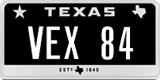 Texas, Vanity Plates