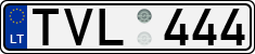 License plate of Lithuania, Cars