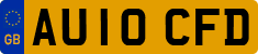 License plate of the United Kingdom, 2001 year system