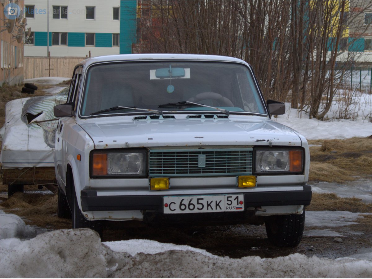 с 665 кк 51, Lada (VAZ) 2105 Жигули (Nova / Riva / 1300 / 1500), 1980–2010