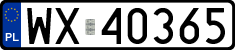 License plates of Poland, Regular car plates