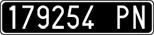 License plate of Italy, Cars (1927 year series)