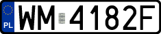 License plates of Poland, Regular car plates