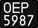 License plates of Poland, 1976 year system