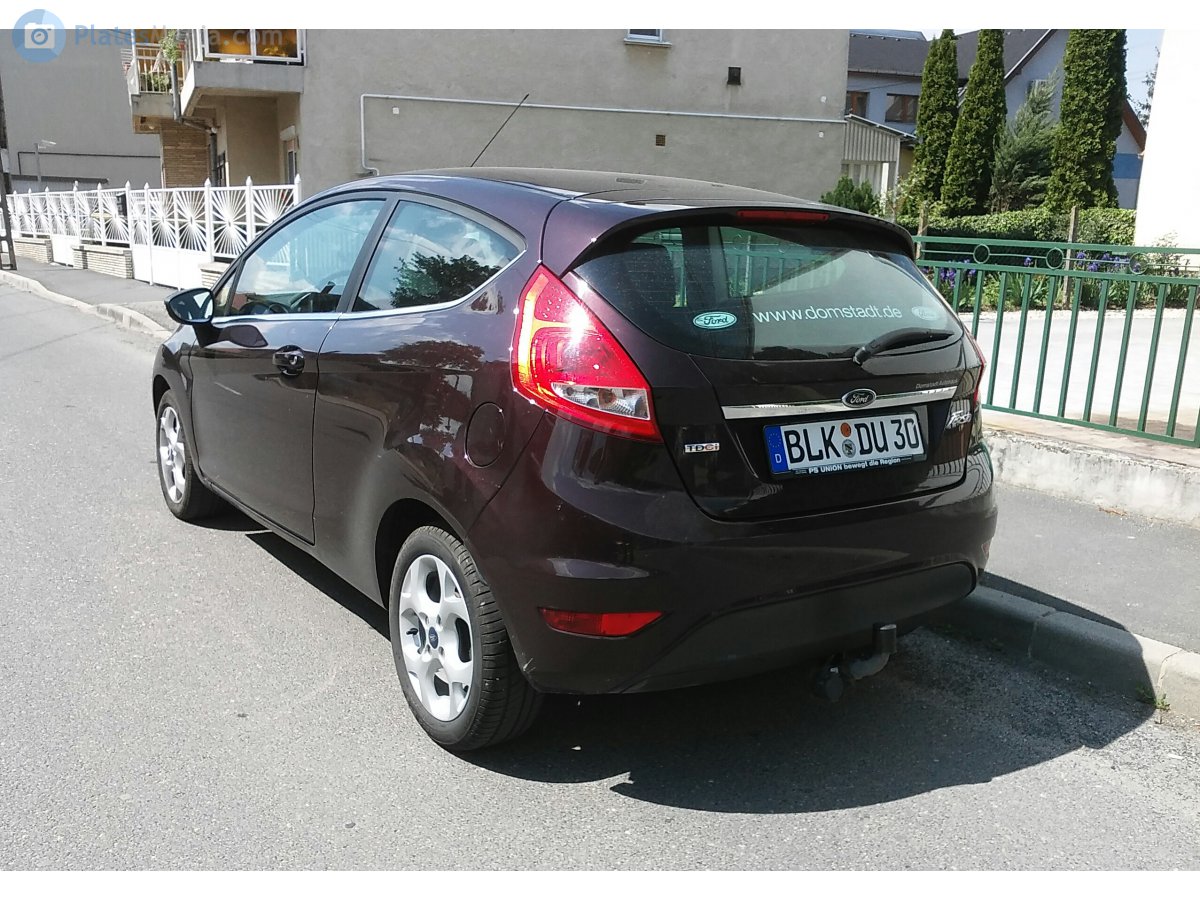BLK DU 30, Ford Fiesta 6th gen 3-door Hatch (B299; JA8), 2008–2013