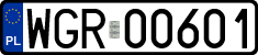 License plates of Poland, Regular car plates