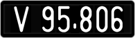 License plate of Austria, 1947 year system