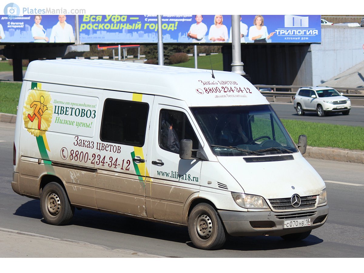 с 070 нв 18, Mercedes-Benz Sprinter 1st gen (Classic) (W901–905), facelift, 2000–2006 (2013–2018 for CIS-market)