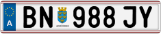 License plate of Austria, Regular plates