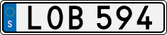License plate of Sweden, Regular plates
