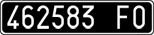 License plate of Italy, Cars (1927 year series)