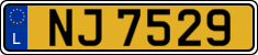 License plate of Luxembourg, 2003 year system