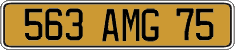 French license plate, FNI
