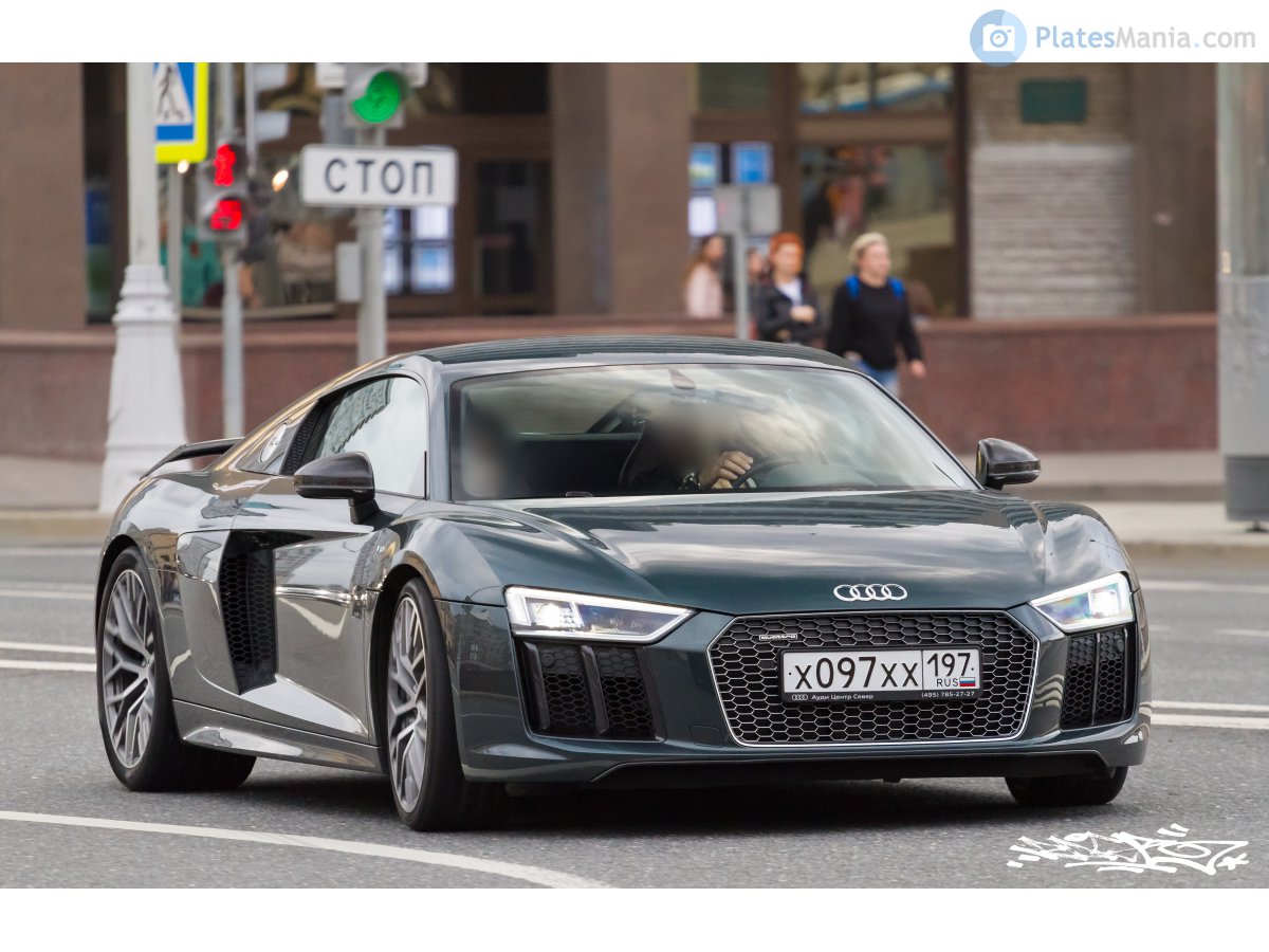 х 097 хх 197, Audi R8 2nd gen Coupé (4S3/4SP), 2015–2018