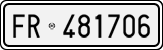 License plate of Italy, Cars (1927 year series)