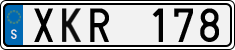 License plate of Sweden, Regular plates