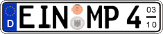 German license plate, Seasonal plates
