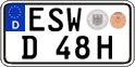 German license plate, Plates for oldtimers (type 