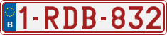 License plate of Belgium, Regular plates (2010)