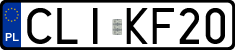License plates of Poland, Regular car plates