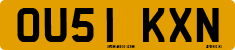 License plate of the United Kingdom, 2001 year system