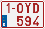 License plate of Belgium, Regular plates (2010)