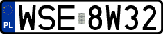 License plates of Poland, Regular car plates